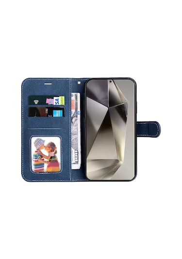 Soulader Samsung Galaxy Uyumlu S25 Ultra İçin Özel Tasarım Pu Deri Flip Kılıf Şık Ve Dayanıklı Koruma