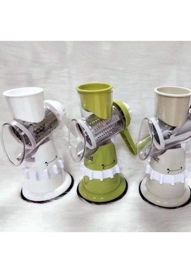 Jian Fan El Kranklırende Mutfakçok Fonksiyonlu Sebze Kesici Patates Dilimi-beyaz Beyaz