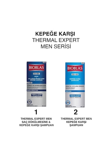 Bioblas Thermal Expert Men Kepek ve Saç Dökülmesine Karşı Şampuan 360 Ml