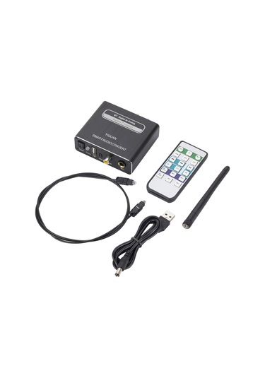 Jeehugo Siyah Bt5.0 Metal Dijital-analog Ses Dönüştürücü: Mıc Girişi, Kumanda, Rca/3.5mm Çıkış, Mp3/wav/ape Destekli