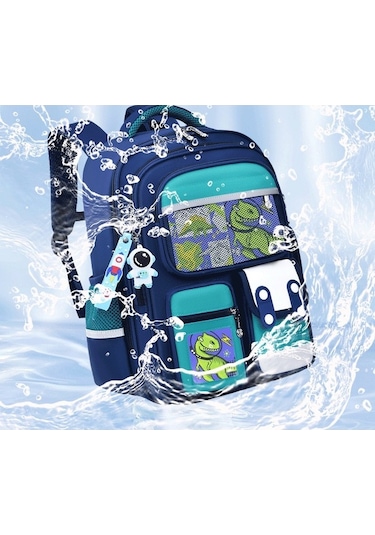 Weichuang01 İlkokul Öğrenci Çantası, Hafif, Çocuk Sırt Çantası, Weichuang01 Boy, 3-6. Sınıf, Yeşil