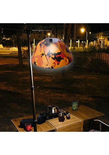 Suntek Yuvarlak Kamp Abajur Ekipmanları Işık Kapağı Ofis Turuncu