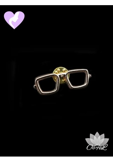 Olfil Mini Broş-gözlük Minimalist Tarz 272153214 Altın Rengi