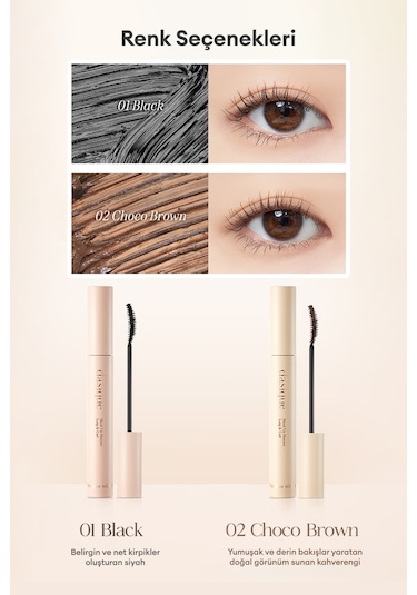 Dasique Mood Up Mascara Long & Curl 01 Black