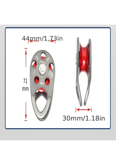 Elmpaly Gri Kırmızı Alüminyum Çok Yönlü Tekli Makara - Yüksek Dayanımlı, Aşınmaya Dayanıklı, Malzeme Taşıma Ve Endüstriyel Kullanım İçin