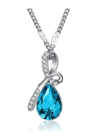 Saatcaddesi Dönence Renkli Kristal Taşlı Bayan Kolye