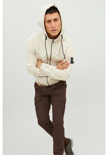 Jack & Jones 12236300 Erkek  Taş Gri Ceket