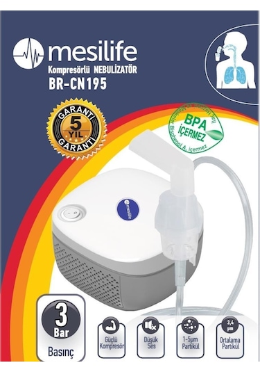 Mesilife BR-CN195 Kompresörlü Nebulizatör
