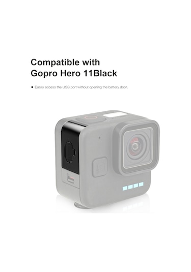 Puluz Pu912b Metal Pil Kapağı Değiştirme Gopro Hero 11 Siyah Siyah