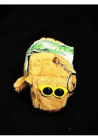 Dükkan Design Capybara Tatilde Peluş Anahtarlık Çok Renkli