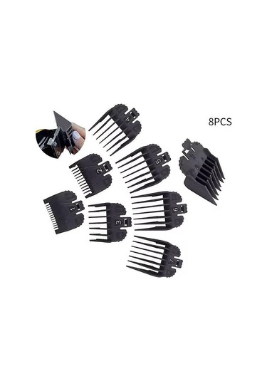 Saç Kesme Makinesi Kılavuz Tarakları Saç Kesme Makinesi Sınır Tarağı Saç Kesme Kılavuzu Değiştirilebilir Tarak Birçok Tıraş Makinesi/düzeltici İle Uyumlu 8 Adet
