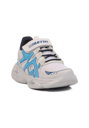 Beyaz Lacivert Cırtlı Fileli Hafif Unisex Çocuk Spor Ayakkabı 2351 P Beyaz-lacivert Beyaz - Lacivert