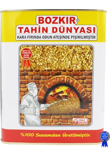 Bozkır Tahin Dünyası Kepekli Tahin Teneke 4600 G