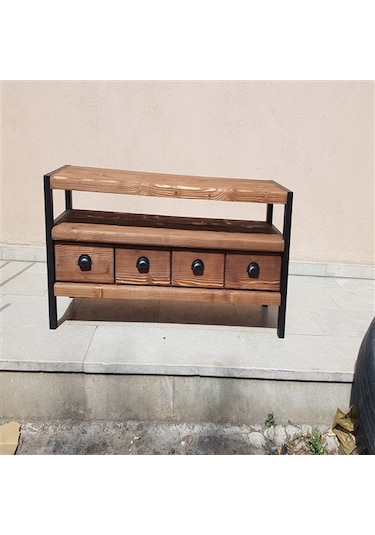 Dogal Ahşap Tv Ünitesi 200 Açık Ceviz