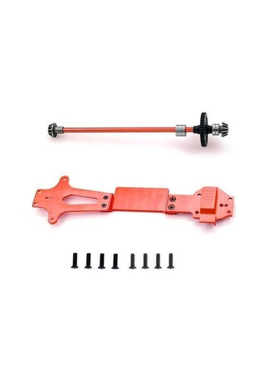 Besthome1 Wltoys 1/14 144001 İçin Alüminyum Orta Şaft Ve 2. Kat Plaka Yükseltme Kırmızı Ekipman Seti