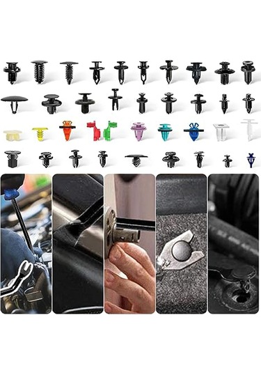 1281 Adet Araba Tutucu Klipsi Ve Plastik Bağlantı Elemanları Seti 38 B