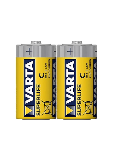 Varta Superlife Çinko Orta C Boy Pil 24'lü Paket