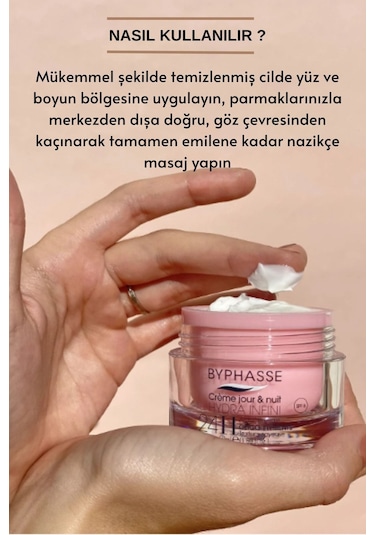 Byphasse Hydra 24 Saat Nemlendirici Gündüz Yüz Bakım Kremi 60 ML