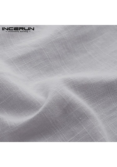 İncerun Yaz Erkek Kısa Kollu Sade Beyefendi Streetshirt Gömlek Gri