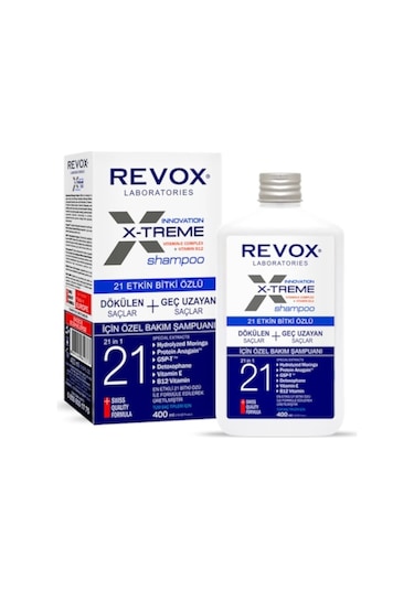 Revox X-Treme 21 Etkin Bitki Özlü Şampuan 400 ML