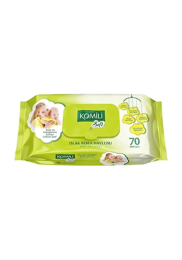 Soft Kapaklı Islak Bebek Havlusu - 70 Adet
