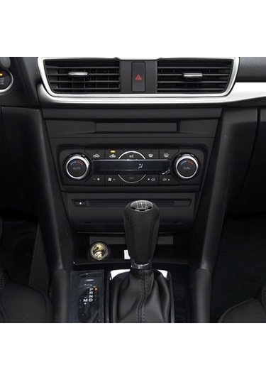 Shineyee Mazda 3/6/cx-7/mx-5 2005-2011 5 Vites Abs Deri Kalite Vites Topu - Ergonomik Tasarım, Kolay Kurulum, Lüks Görünüm