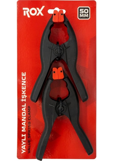 Rox 0152 Yaylı Mandal Tip Kıskaç Işkence 50 Mm 2 Li