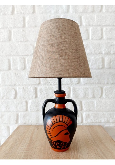 Retro Now Sparta Amfora Ayakli Abajur