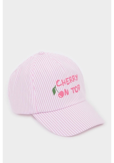 Defacto Çizgili Cap Şapka Kız Çocuk D8426a826smpn1 Pembe-pn1 Defacto Çizgili Cap Şapka Kız Çocuk D8426a826smpn1 Pembe-pn1
