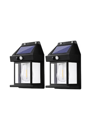 Forlife 12watt Güneş Enerjili Solar Dekoratif Duvar Apliği 2 Adet