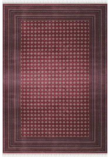 Apex Halı Bruj Bambu Viscon Halı 8751bu Bordo Renkli
