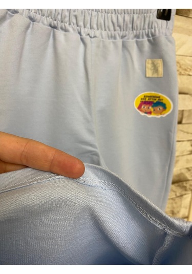 Koton Bol Paça Kız Çocuk Eşofman Altı Açık Mavi AY-5SMG40044AK