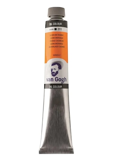 Talens Van Gogh Yağlı Boya 200 Ml 211 Cadmium Orange Karışık, Çok Renkli