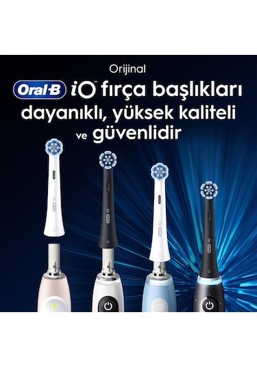 Oral-B İo Ultimate Clean Diş Fırçası Yedek Başlığı Siyah 4'lü