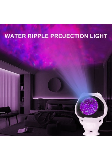 Springsun Usb Led Su Dalga Projeksiyon Lambası - Yatak Odası Çocuk Odası İçin Romantik İç Ortam Aydınlatması, Gece Lambası Diğer