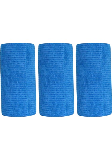Sayberk - Coban Kendinden Yapışkanlı Bandaj 10cmx4.5mt Mavi - 3 Adet