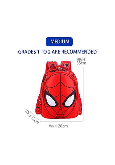 Yürümeye Başlayan Çocuk Okul Sırt Çantası 3d Çizgi Roman İlkokul Öğrencisi Okul Çantası Su Geçirmez Hafif Çocuk Kitap Çantaları Erkek Kız Çocuklar İçin M, Kırmızı Diğer