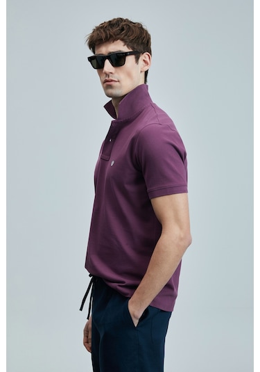 Lufian Erkek Laon Smart Polo T-shirt 111040206 Bordo Çok Renkli Lufian Erkek Laon Smart Polo T-shirt 111040206 Bordo Çok Renkli