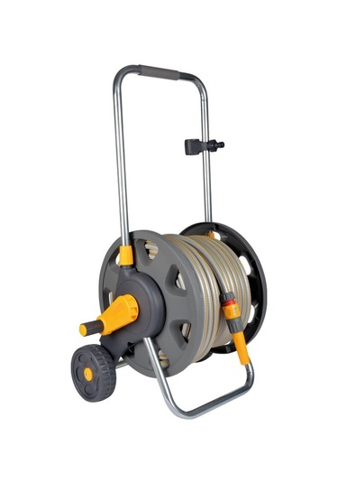 Hozelock 2434H 30 m Hortumlu 60 m Kapasiteli Tekerlekli Hortum Toplama Sarma Araba Seti