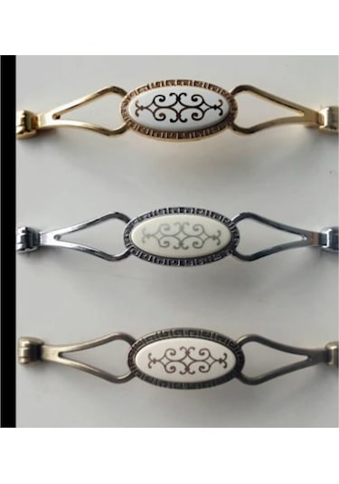 Serrahırdavat Mobilya Kulp Seçil 12.8 Cm Altın-Antik Sarı-Krom