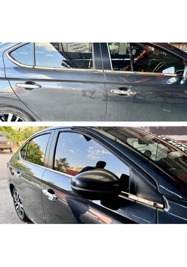 Honda City Uyumlu Krom Cam Alt Çıtası 2021- 8 Parça