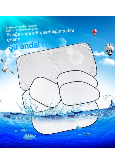 Araç Ön Camı Güneşlik Ön Kalkanı 150 70cm05