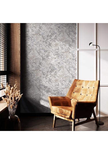 Adawall Roka 21101-3 Mermer Desenli Düz Sade Duvar Kağıdı