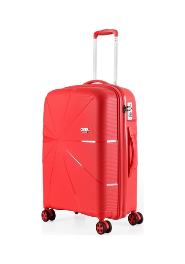 Ççs 5264 Büyük Orta 2 Li Valiz Seti Kırmızı