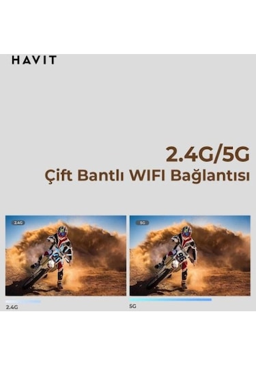 HAVIT PJ212 1080p Native Projeksiyon Cihazı Beyaz