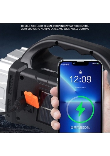 Ulzyvf Yürüyüş Feneri: Yüksek Lumen Led Kamp Işığı, Güneş Enerjili, Dış Desteği, Çok Çalışma Modu Altın