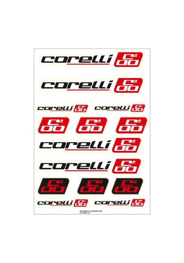 Corelli Bisiklet Kadro Sticker Seti 04