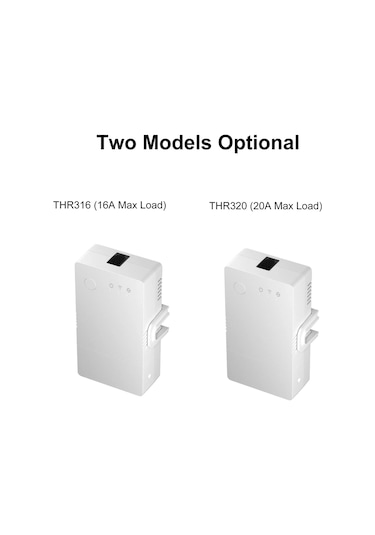 Yaozixa Sonoff Thr316 Akıllı Sıcaklık-nem İzleyici Anahtarı 16a Beyaz Ewelink Uyumlu 2.4ghz Wi-fi Beyaz