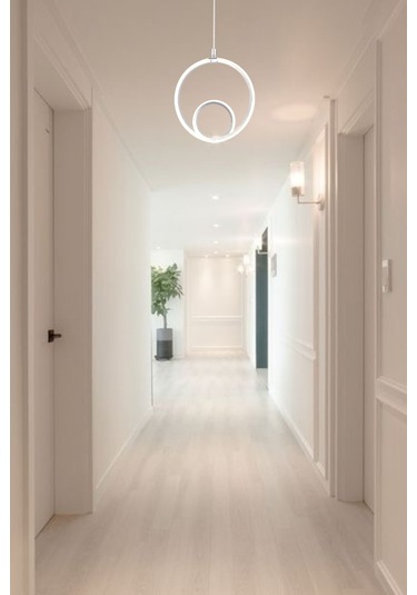 Ey Shop Beyaz Damla Göz Model 3 Renk Led Beyaz&sarı&günış Avize Beyaz