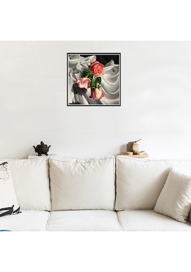 Ruicoo 30x30cm Yarı Delikli Kanvas Ve Reçine Elmaslı Dıy Diamond Painting Seti Çerçeve Hariç